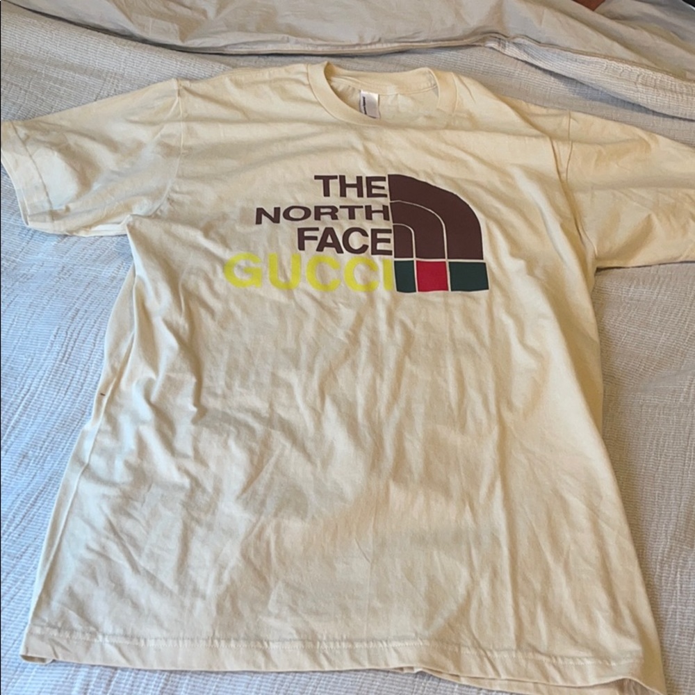 Bootleg North Face Gucci t shirt
